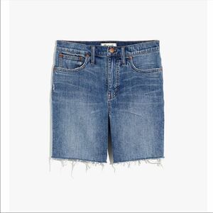 MADEWELL High-Rise Mid-Length Denim Shorts,Gosford